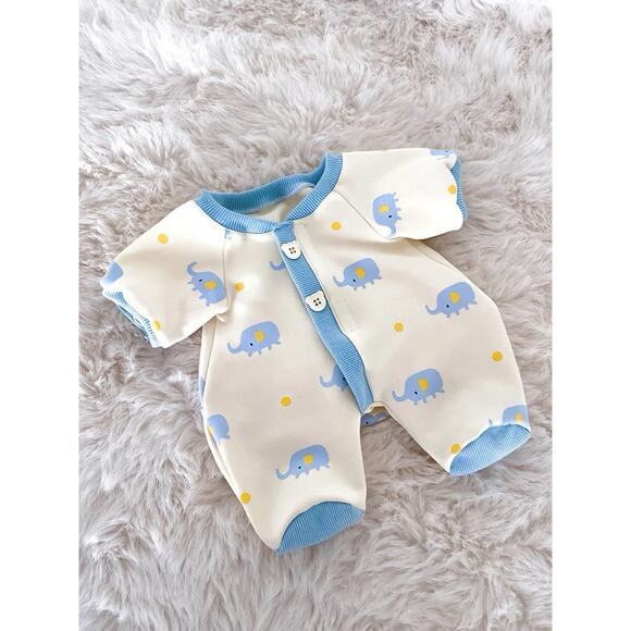 Bartholomew bear cute clothes outfits - Blue Elephant Romper - BXYC01(medium) - Picture 2 of 2
